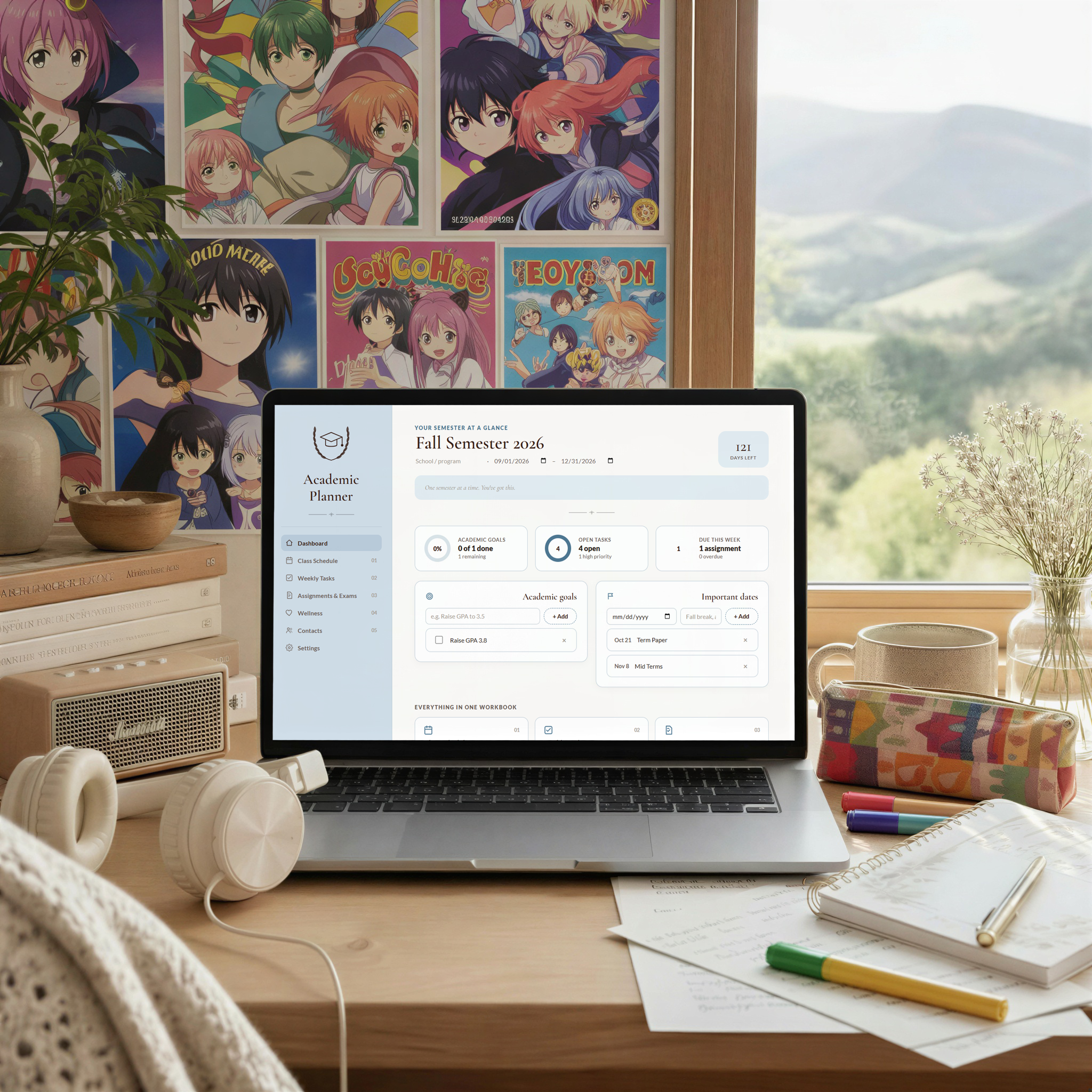 Screenshot — Academic Planner dashboard