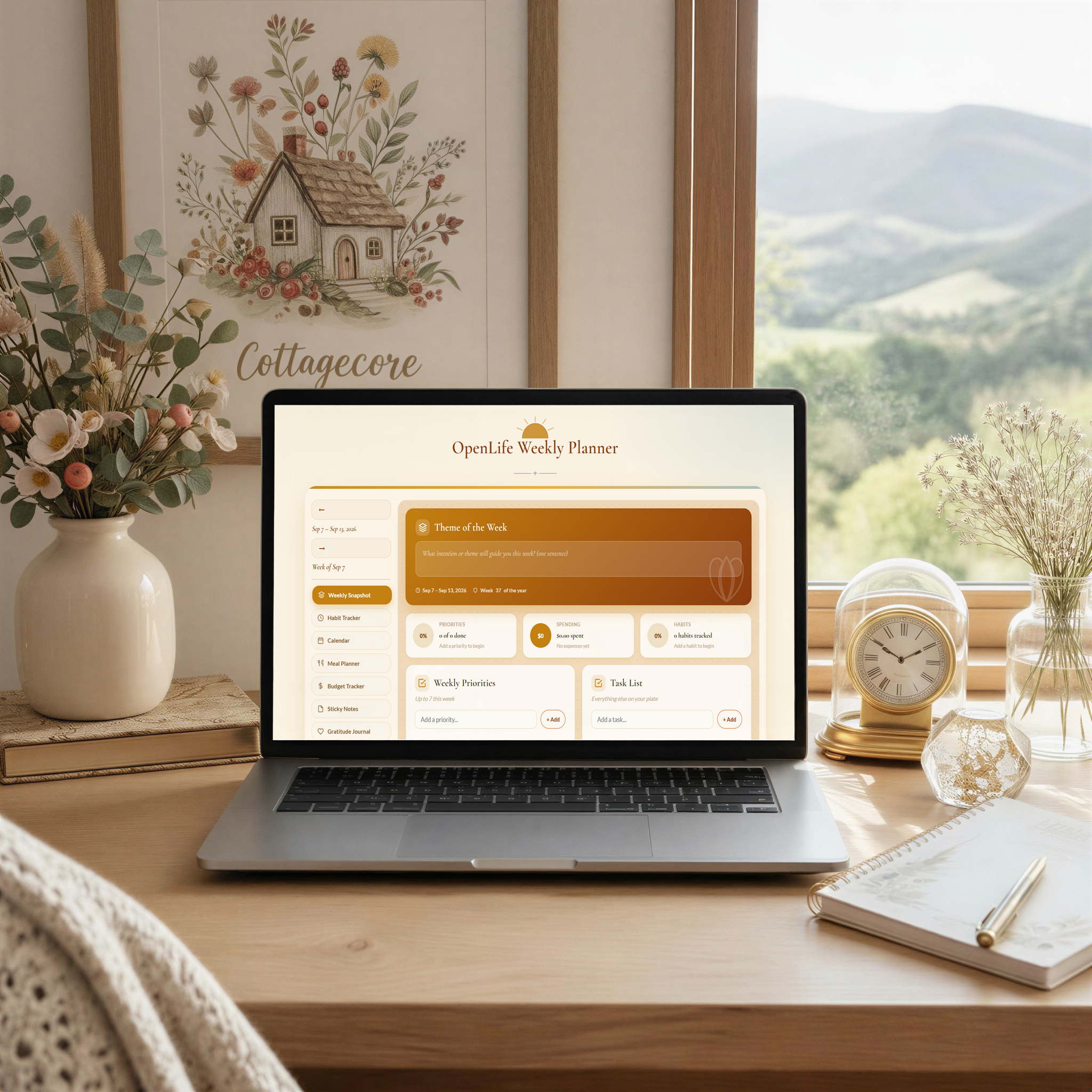 OpenLife Weekly Planner